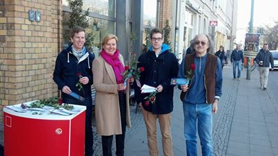 Engagement für Gleichstellung und strahlender Sonnenschein: Eva Högl, Andreas Schmitz, Chrstian Gammelin und Rüdiger Schubert.